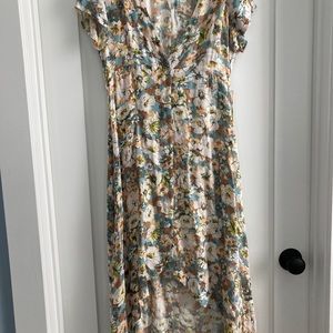 High Low Flowery Dress